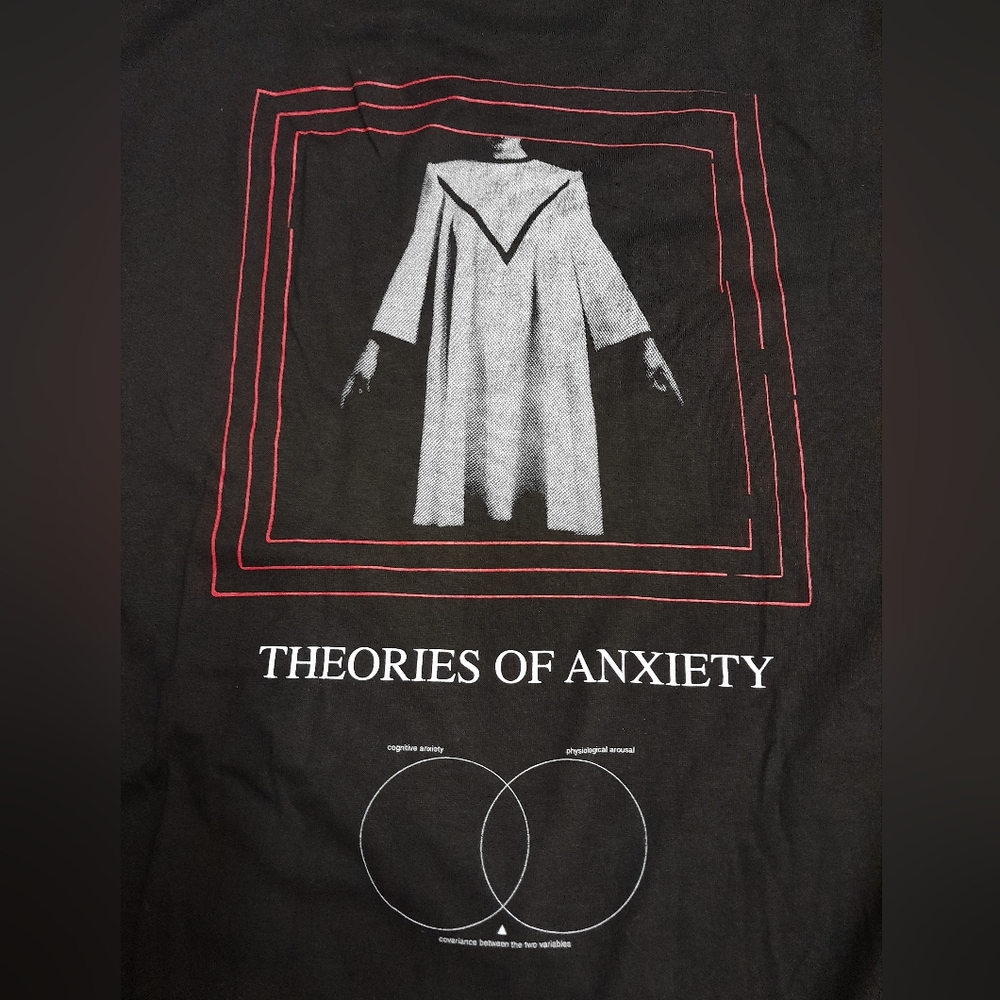 Vintage Theories of Anxiety T Shirt RARE XL.